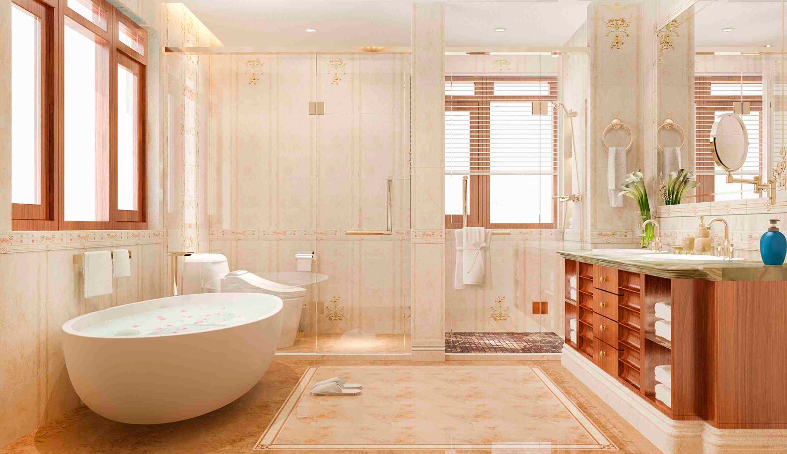 Baño clásico y elegante - IntegraDecor